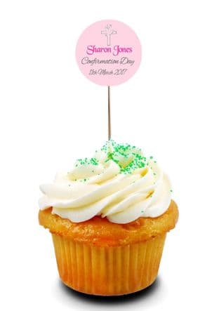 Girl Confirmation Cupcake Topper 2