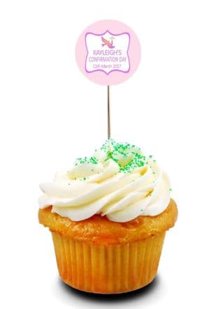Girl Confirmation Cupcake Topper 3