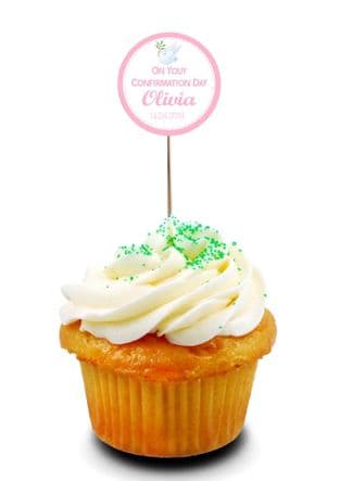Girl Confirmation Cupcake Topper 4