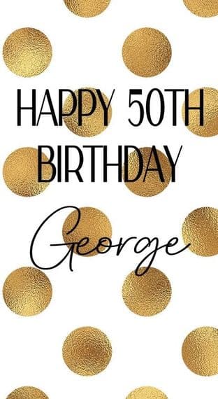 Gold Dots Birthday Galaxy Bar Wrapper