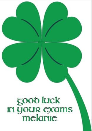Good Luck Exams Card Design 11