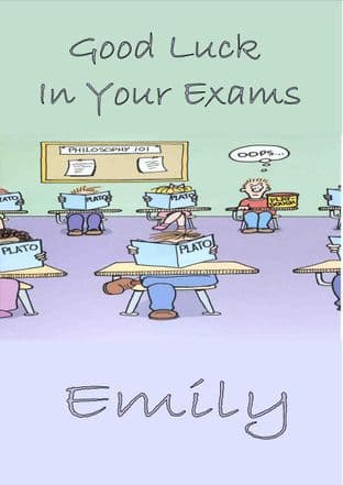 Good Luck Exams Card Design 2