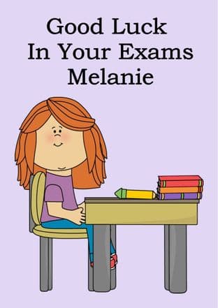 Good Luck Exams Card Design 4