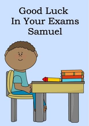 Good Luck Exams Card Design 7