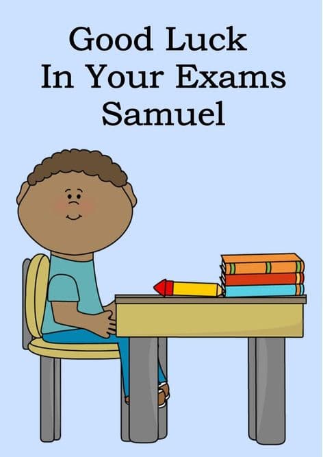 Good Luck Exams Card Design 7