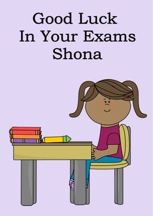 Good Luck Exams Card Design 8