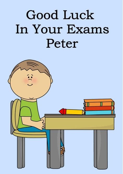 Good Luck Exams Card Design 9