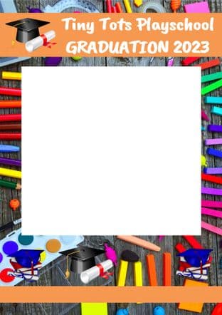 Graduation School Selfie Frame Design 1