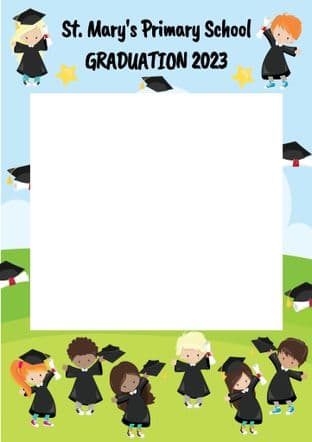 Graduation School Selfie Frame Design 2