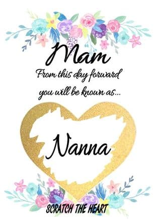 Grandmother pregnancy reveal card