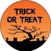 Graveyard Halloween Sticker