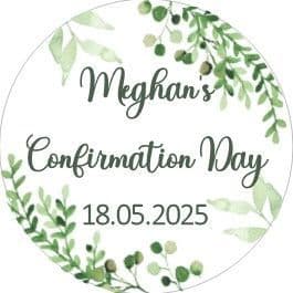 Green Foliage Confirmation Sticker