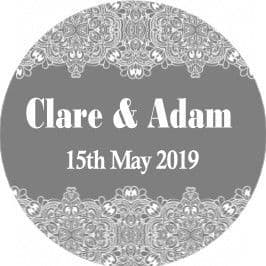 Grey Lace Sticker