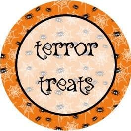 Halloween Background Cupcake Toppers 1