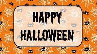 Halloween Background Sticker Rectangle 1