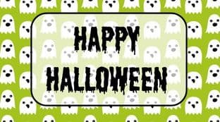 Halloween Background Sticker Rectangle 2