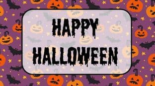 Halloween Background Sticker Rectangle 3