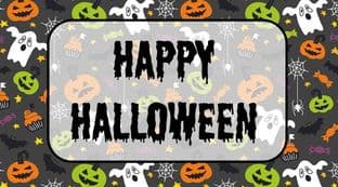 Halloween Background Sticker Rectangle 4