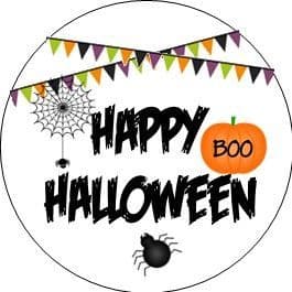 Halloween Bunting Cupcake Toppers