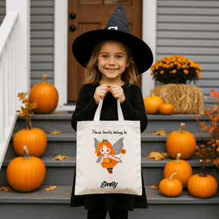 Halloween Fairy Trick or Treat Tote Bag
