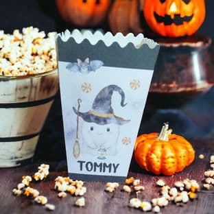Halloween Popcorn Box Black