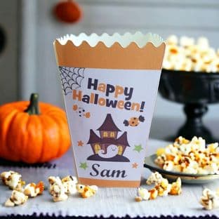 Halloween Popcorn Box Orange