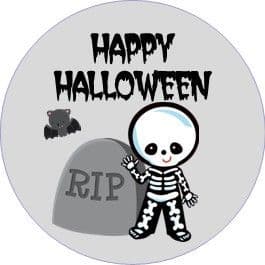 Halloween Skeleton Cupcake Toppers