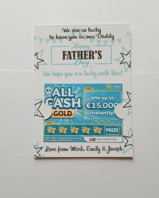 Happy Father's Day Scratch Card Holder 1
