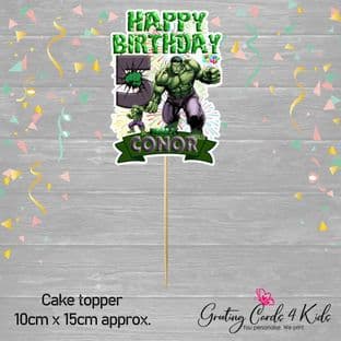 Hulk Cake Topper