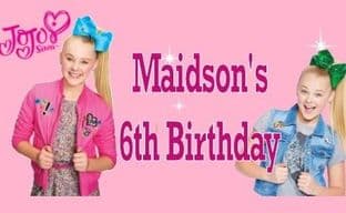 JoJo Siwa Chocolate Candy Bar Wrapper