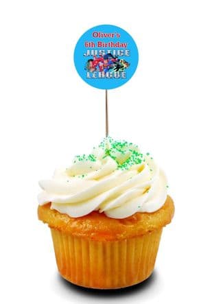 Justice League Cupcake Picks/Toppers