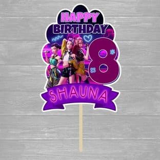 Kpop Demon Hunters Cake Topper Design 1