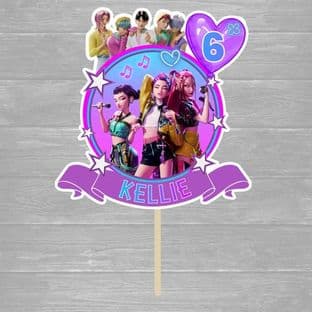 Kpop Demon Hunters Cake Topper Design 2