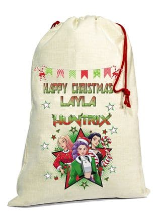 Kpop Demon Hunters Christmas Santa Gift Sack Design 1