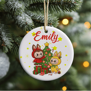 Labubu Tree Acrylic Christmas Ornament Decoration