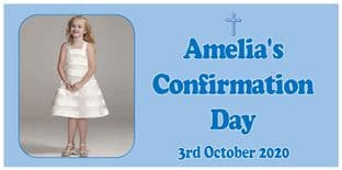 Large Blue Photo Confirmation Banner