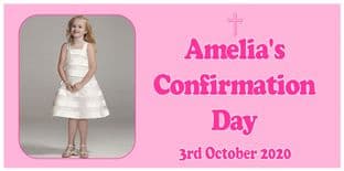 Large Pink Photo Confirmation Banner