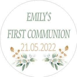 Leafy Communion Sticker