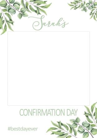 Leafy Selfie Frame - any occasion