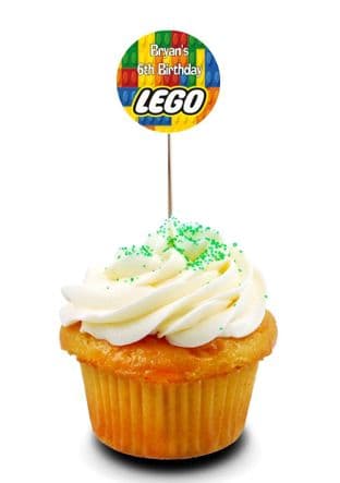 Lego Cupcake Picks/Toppers