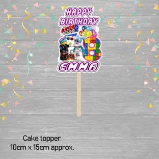 Lego Theme Cake Topper Design 2