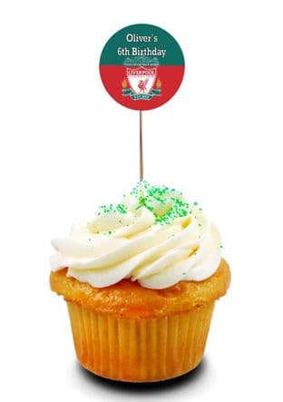 Liverpool FC Cupcake Picks/Toppers
