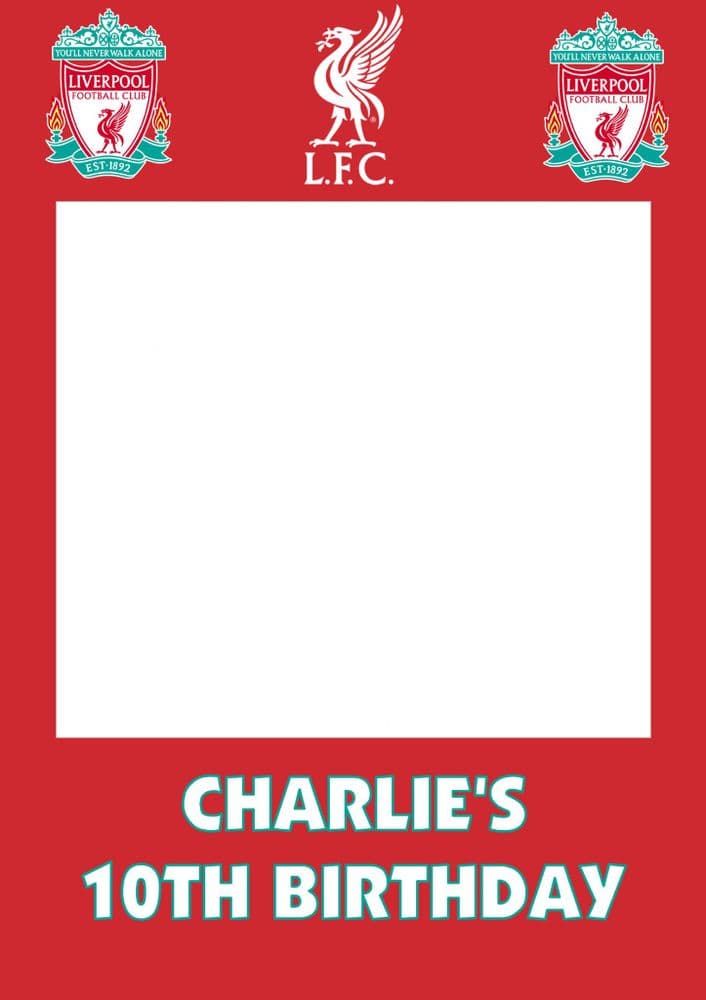 Liverpool FC Selfie Frame any occasion