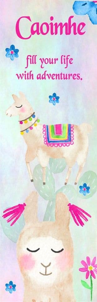 Llama Theme Bookmark