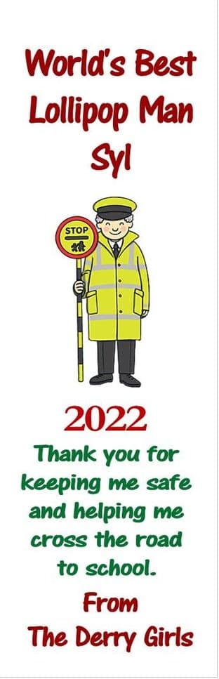 Lollipop Man Bookmark