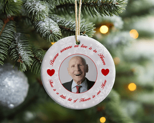 Memorial Photo Acrylic Christmas Ornament Decoration