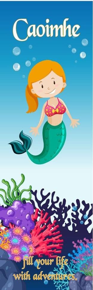 Mermaid Theme Bookmark Design 1