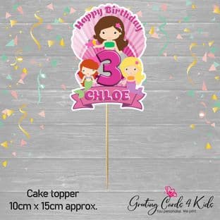 Mermaids Cake Topper