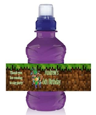 Minecraft Bottle Label Wrapper.