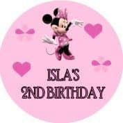 Minnie Mouse Pink Stickers.